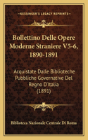 Bollettino Delle Opere Moderne Straniere V5-6, 1890-1891