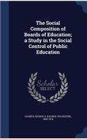 Social Composition of Boards of Education; a Study in the Social Control of Public Education