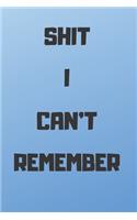 Shit I Can't Remember