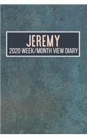 JEREMY 2020 Week/Month View Diary