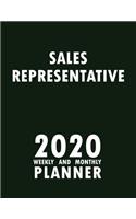 Sales Representative 2020 Weekly and Monthly Planner