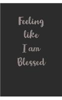 Feeling like I am Blessed: A journal to develop the habit of counting your blessings (the law of attraction) Great gift for yourself, friends, and family.