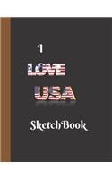 I Love USA Sketchbook