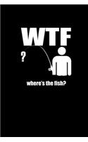 Wtf Where's The Fish?: Hangman Puzzles - Mini Game - Clever Kids - 110 Lined Pages - 6 X 9 In - 15.24 X 22.86 Cm - Single Player - Funny Great Gift