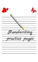Handwriting practice pages: Dotted Lined Writing Paper for kids Students and Adults 100 Blank pages 8,25 x 11 inch