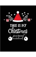 This is my christmas journal notebook: Blank Lined Notebook Journal, Notebook Gift 110 pages 8.5 x 11'' Blank Lined Journal - ... - for Journalism, Notes, Composition Book