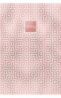 2019: A5 Diary Week to View Horizontal Layout Planner Journal Organiser Rose Gold Geometric Pattern(8 Rose Gold Diaries 2019)