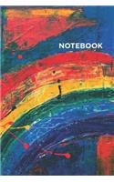 Creative Rainbow Notebook: Blank Lined Journal