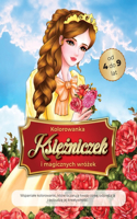 kolorowanka księżniczek i magicznych wróżek od 4 do 9 lat
