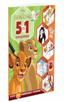 Disney The Lion King: 5-In-1 Colouring | Stickers, Coloring and Activities Books for Kids