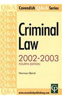Criminal Law Q&A: (Questions and Answers)