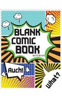 Blank Comic Book Notebook: Blank comic books panel for kids(12 Blank Comic Book Notebook)