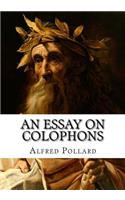 An Essay on Colophons