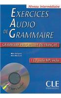 Exercices audio de la grammaire progressive du francais - Niveau intermediaire A2/B1 + CD