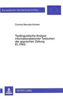 Textlinguistische Analyse Informationsbetonter Textsorten Der Spanischen Zeitung «El País»