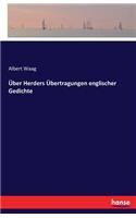 Über Herders Übertragungen englischer Gedichte: (German)