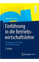 Einführung in Die Betriebswirtschaftslehre