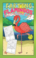 Farting Flamingos Adult Coloring Book: Unique White Elephant Jokes Gag Gift For Boyfriend Funny Stress Relief