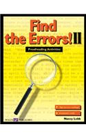 Find the Errors! II: Proofreading Activities: (Paperback)