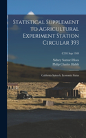 Statistical Supplement to Agricultural Experiment Station Circular 393