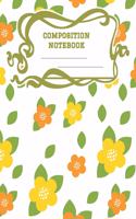 Composition Notebook: A 8.5x11 Inch Matte Softcover Paperback Notebook Journal With 120 Blank Lined Pages - Cursive Paper-Geometric Pattern Yellow Orange Horizontal Plaid