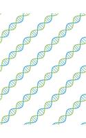 Graph Paper Notebook: Quad Ruled Graphing Paper, 200 Pages, Blue Green Spiral DNA (8.5x11)