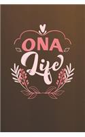 Ona Life: Family life Grandma Mom love marriage friendship parenting wedding divorce Memory dating Journal Blank Lined Note Book Gift