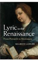 Lyric in the Renaissance