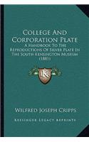 College And Corporation Plate