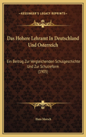 Das Hohere Lehramt In Deutschland Und Osterreich