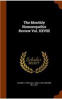 The Monthly Homoeopathis Review Vol. XXVIII