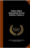 Public Affairs Information Service Bulletin, Volume 4