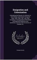 Emigration and Colonization