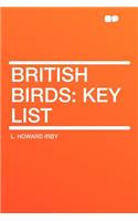 British Birds: Key List: Key List