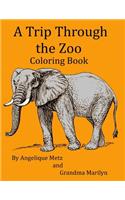 Trip Through the Zoo Coloring Book