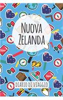 Nuova Zelanda Diario di Viaggio: Pianificatore di viaggio I Pianificatore di viaggio su strada I Diario a griglia a punti I taccuino I Diario tascabile I Regalo per Backpacker