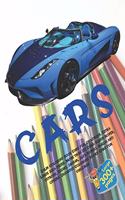 Calm Coloring Book Cars for childrens. Extra Large 300+ pages. More than 170 cars