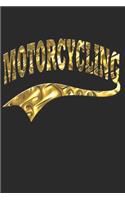 Motorrad Notizbuch: Motorrad Notizbuch die Perfekte Geschenkidee für Biker oder Motorrad Fans. Das Taschenbuch hat 120 weiße Seiten mit Punktraster die dich beim Schrei