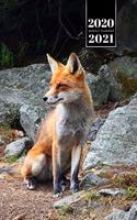 Fox Week Planner Weekly Organizer Calendar 2020 / 2021 - Rocky Hill