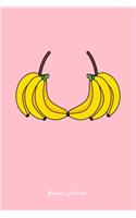 Banana Journal: Banana Bra Costume Funny Fruit Christmas Gift - Pink Dotted Dot Grid Bullet Notebook - Diary, Planner, Gratitude, Writing, Goal, Log Journal - 6x9 1