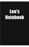 Leo's Notebook: 6x9 Lined Notebook, Gift For a Friend or a Colleague (Gift For Someone You Love)