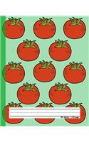Tomato 2 - Primary Story Journal: Dotted Mid line and Picture Space - Grades K-2 School Exercise Book - 50 Story Pages(1 Kids Composition Notebooks)