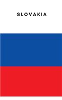 Slovakia: Country Flag A5 Notebook to write in with 120 pages