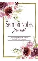 The Sermon Notes Journal