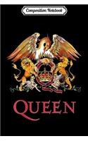 Composition Notebook: Queen Official Classic Crest Journal/Notebook Blank Lined Ruled 6x9 100 Pages