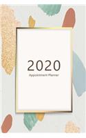 2020 Appointment Planner: Hourly agenda. Monthly and Weekly planner. Week on 2 pages. Square layout. Schedule, arrange, plan events. Monday start week. 9.0" x 6.0". Portable.