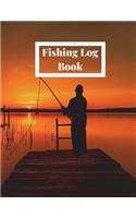 Fishing Log Book: The Complete Fisherman's Journal with Prompts, Records of Fishing Trips and More. Fly Fishing Log Book, Fishing Notebook, 8.5 X11, 216 Pages. Dark T
