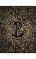 Monogram "B" Sketchbook: Blank Art Pad Notebook Journal(2 Monogram Earth 150 Sketch)