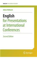 English for Presentations at International Conferences