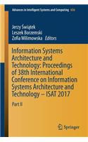 Information Systems Architecture and Technology: Proceedings of 38th International Conference on Information Systems Architecture and Technology - Isat 2017